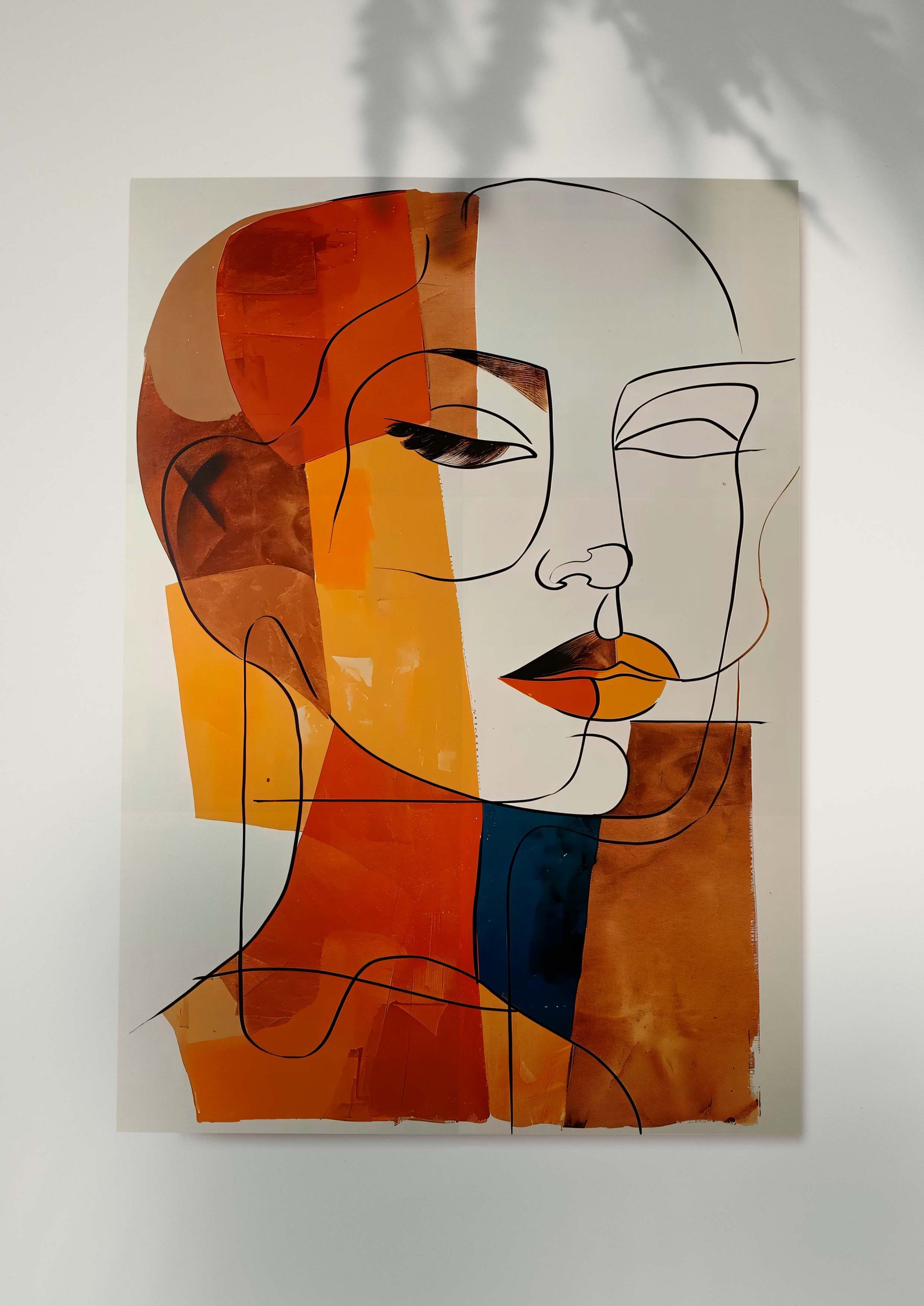 Modern Muse – Abstract Line Art Portrait